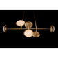 Bond Linear Chandelier - Natural Brass