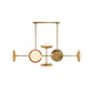 Bond Linear Chandelier - Natural Brass