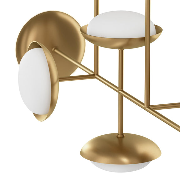 Bond Linear Chandelier - Natural Brass