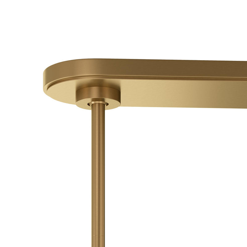 Bond Linear Chandelier - Natural Brass