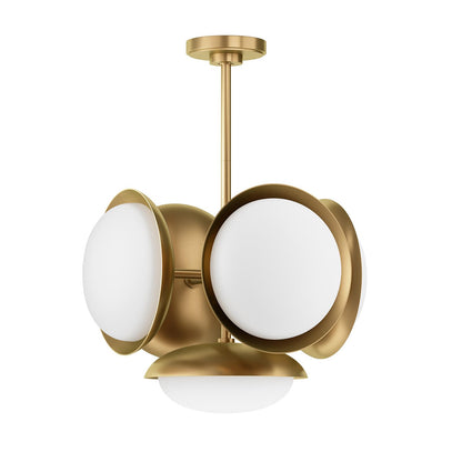 Bond Pendant 5 Light - Natural Brass