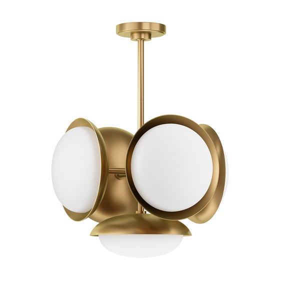 Bond Pendant 5 Light - Natural Brass