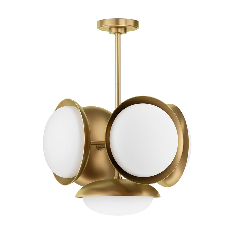 Bond Pendant 5 Light - Natural Brass