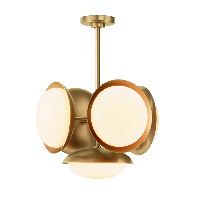 Bond Pendant 5 Light - Natural Brass