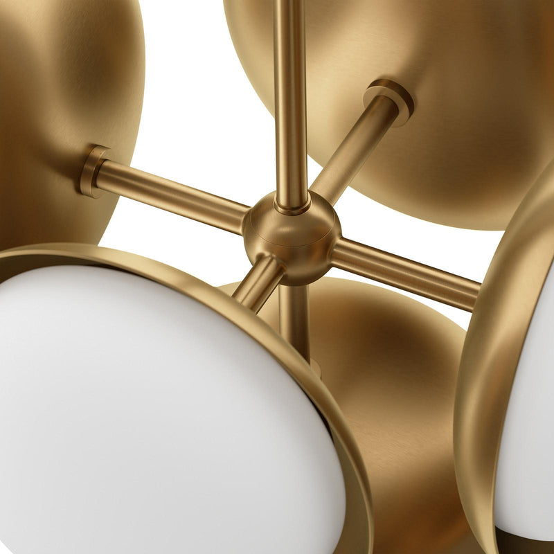 Bond Pendant 5 Light - Natural Brass