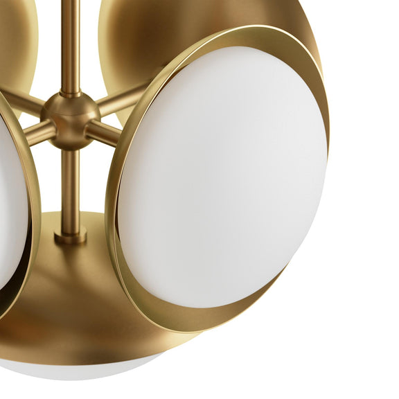 Bond Pendant 5 Light - Natural Brass