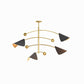 Eclipse Chandelier - Blackened Brass & Natural Brass