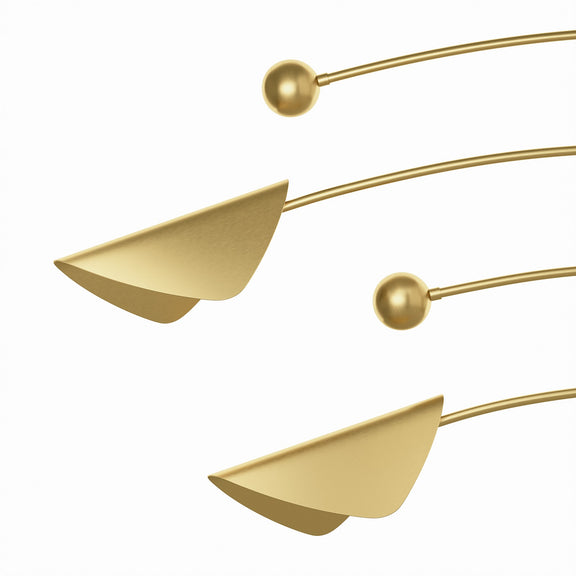 Eclipse Chandelier - Natural Brass