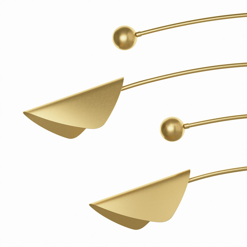 Eclipse Chandelier - Natural Brass