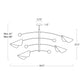 Eclipse Chandelier - Natural Brass