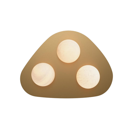 Rhoads Flush Mount - Natural Brass