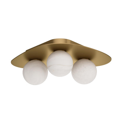 Rhoads Flush Mount - Natural Brass