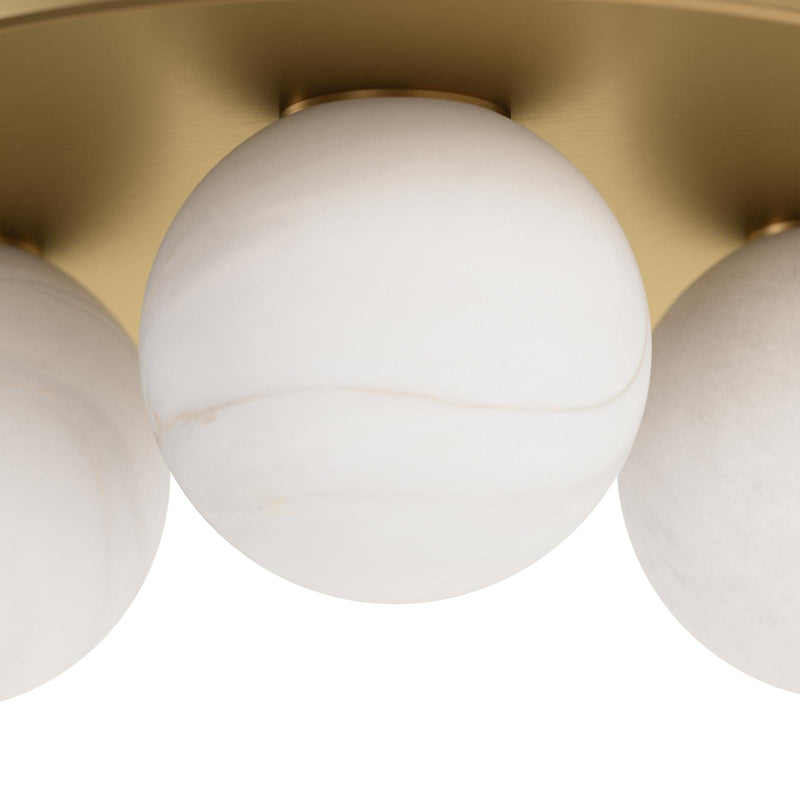 Rhoads Flush Mount - Natural Brass