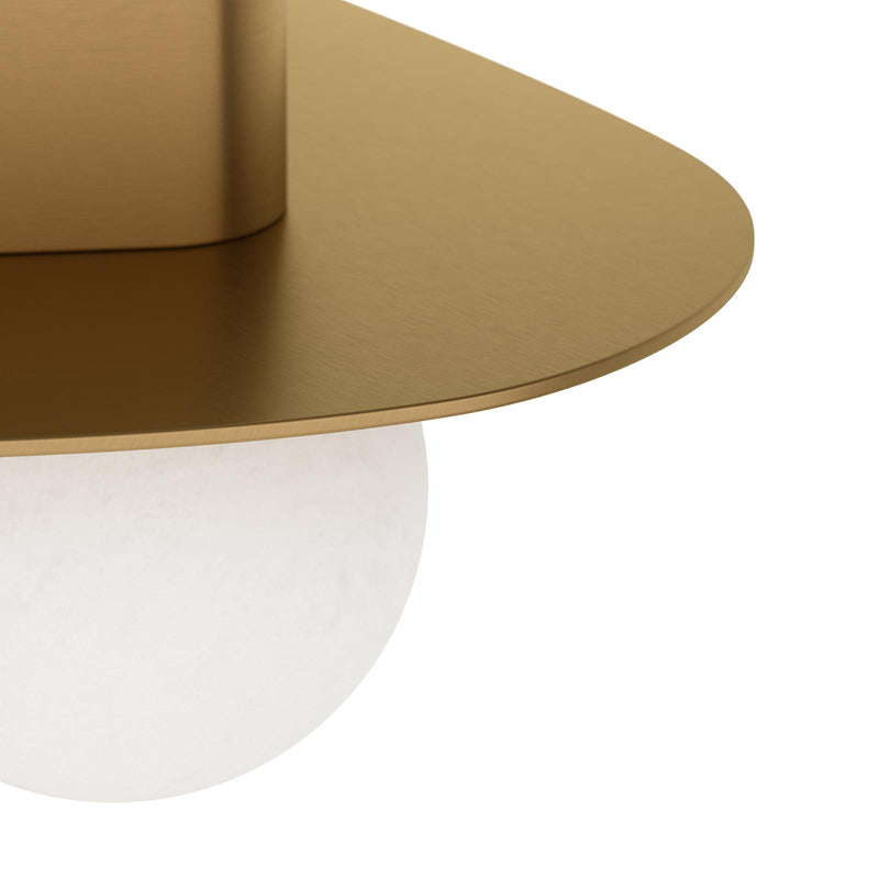 Rhoads Flush Mount - Natural Brass