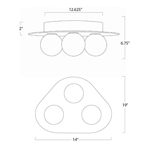 Rhoads Flush Mount - Oil Rubbed Bronze