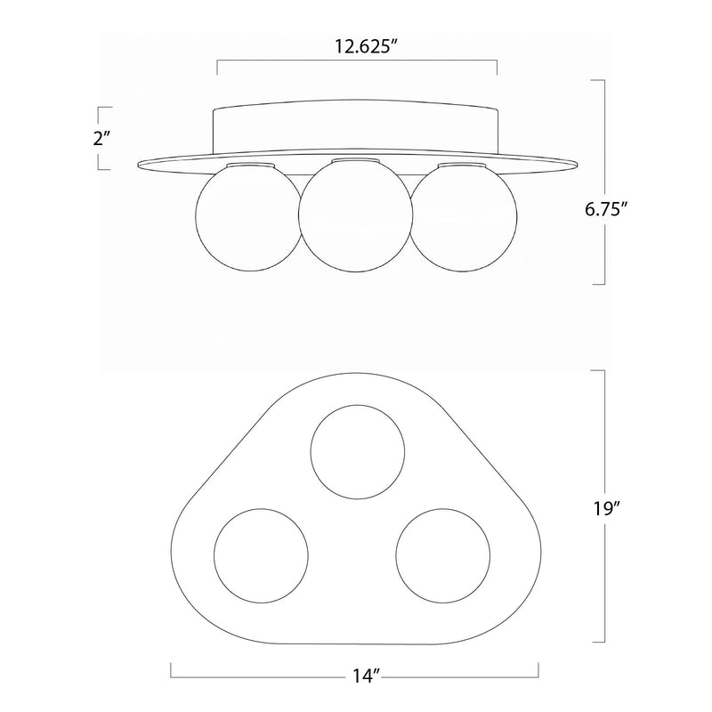 Rhoads Flush Mount - Oil Rubbed Bronze