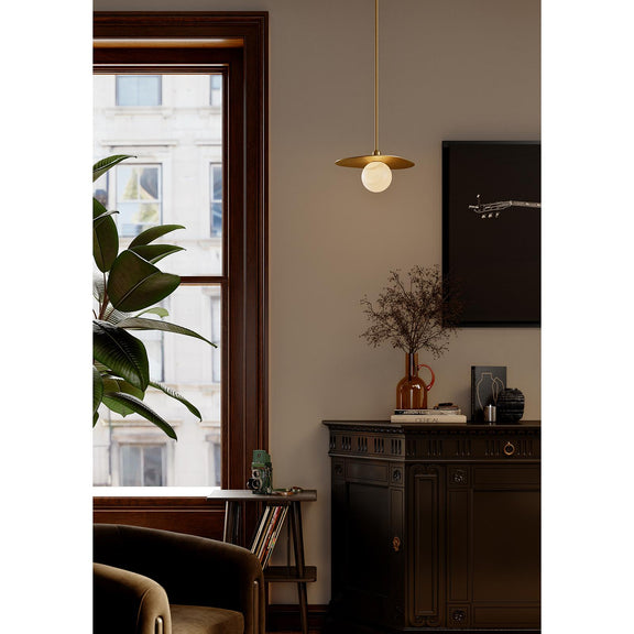 Rhoads Pendant - Natural Brass
