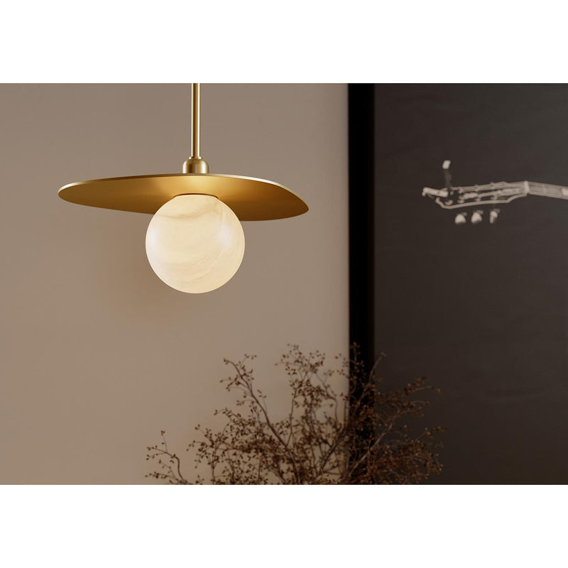 Rhoads Pendant - Natural Brass