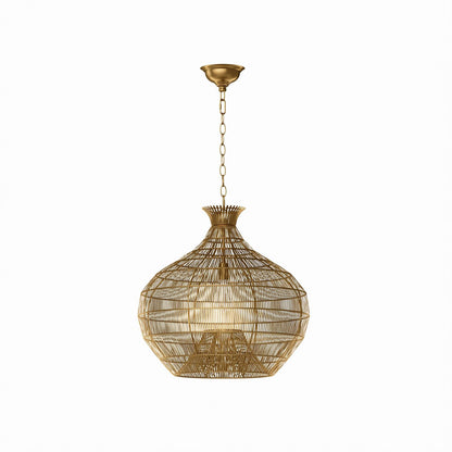 Cupola Metal Pendant - Brass