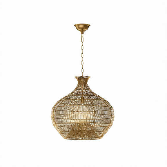 Cupola Metal Pendant - Brass