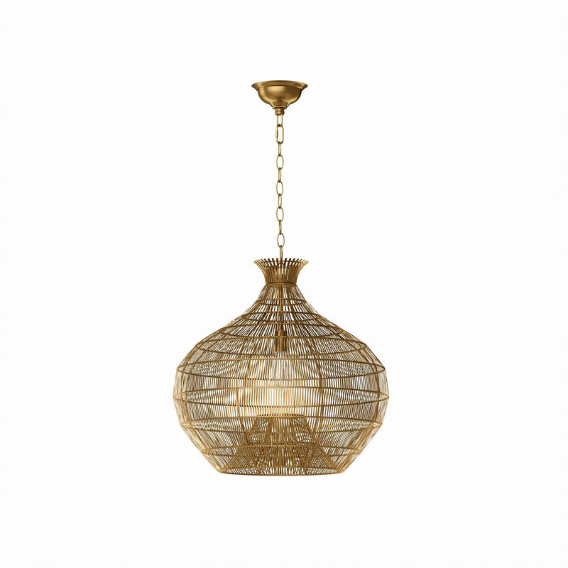 Cupola Metal Pendant - Brass