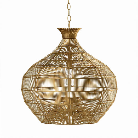 Cupola Metal Pendant - Brass