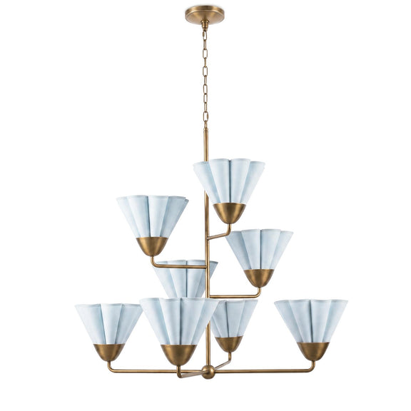 Veiller Chandelier - Mist Blue