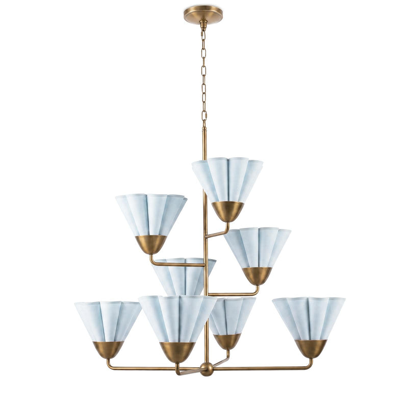 Veiller Chandelier - Mist Blue