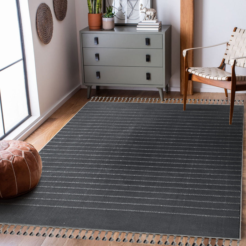 Ambrose Rug in Navy & Grey