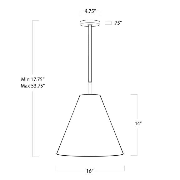 Bluff Outdoor Pendant - White