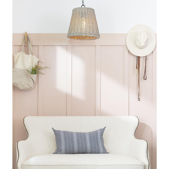 Augustine Outdoor Pendant Small - Weathered White