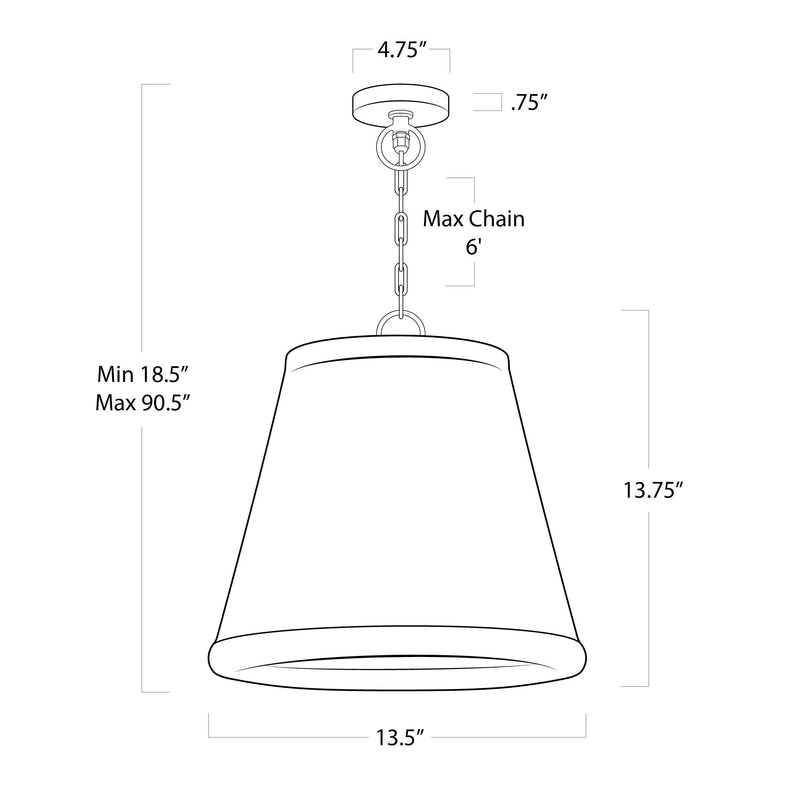 Augustine Outdoor Pendant Small