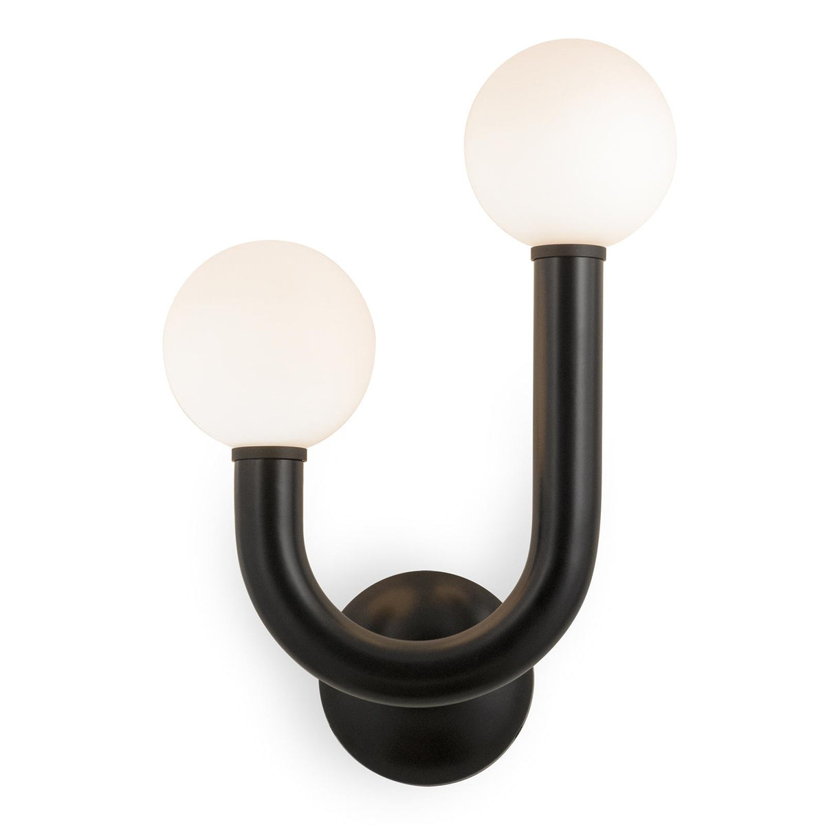 Happy Outdoor Sconce - Black / Left Facing