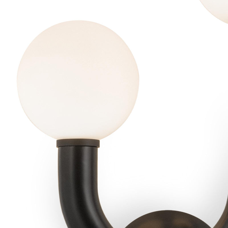 Happy Outdoor Sconce - Black / Left Facing