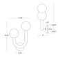 Happy Outdoor Sconce - Black / Left Facing