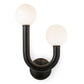 Happy Outdoor Sconce - Black / Right Facing