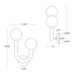 Happy Outdoor Sconce - Black / Right Facing
