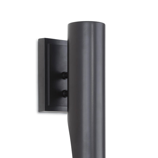 Redford Outdoor Sconce Single Downlight - Black