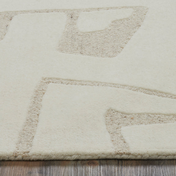 Cosmos Rug in White & Beige