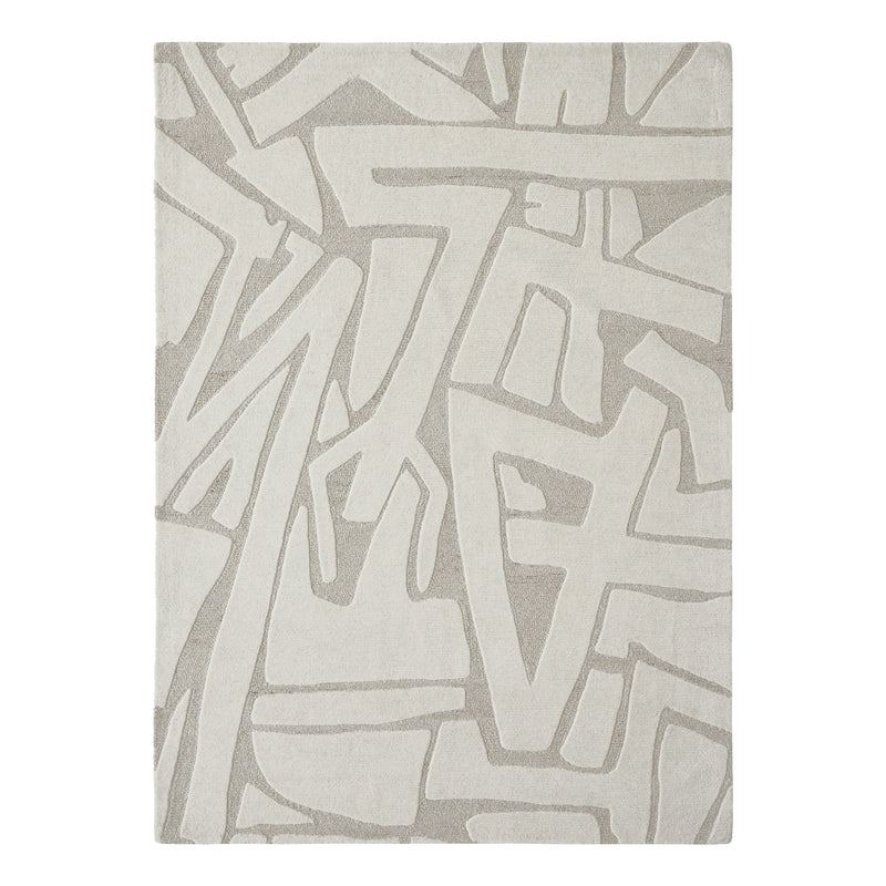 Cosmos Rug in White & Beige