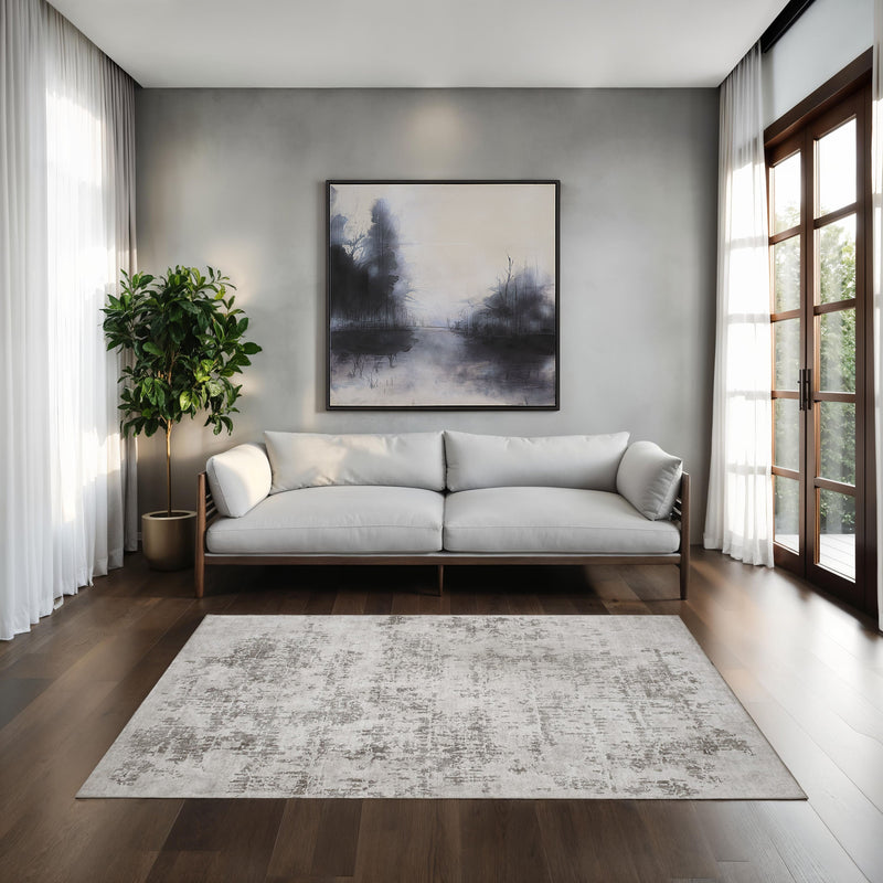 Chloe Rug in Grey & White