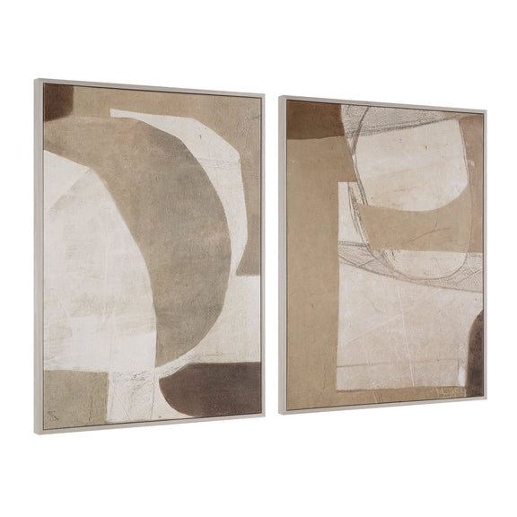 Alcea Canvas Art (Set of 2)
