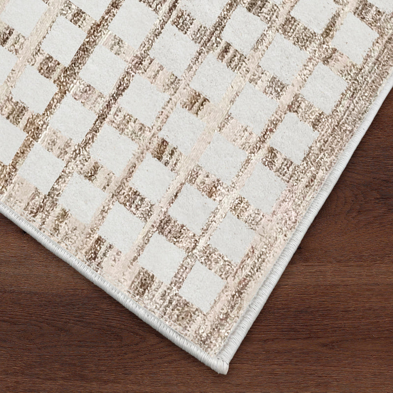 Aya Rug in Brown & Beige