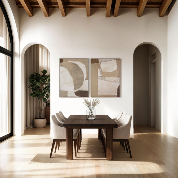 Alcea Canvas Art (Set of 2)