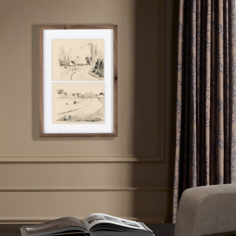 In The Country I by Shaina Page - Rustic Walnut