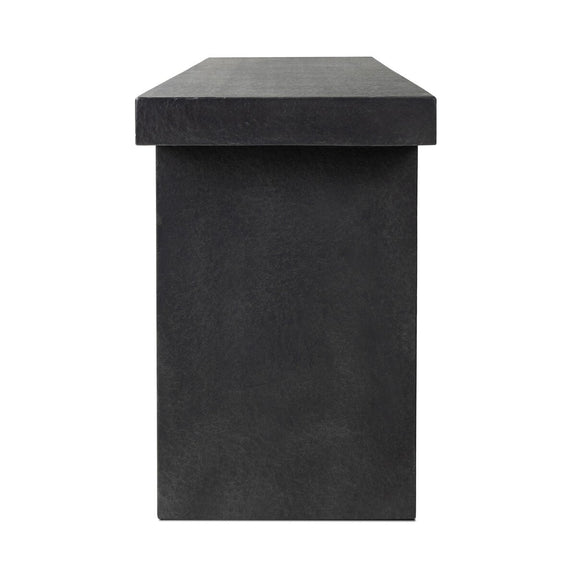 Huesca Outdoor Console Table - Distressed Graphite Concrete