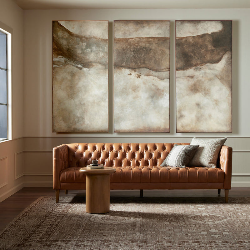 Revere Triptych by Matera — Rustic Walnut Floater