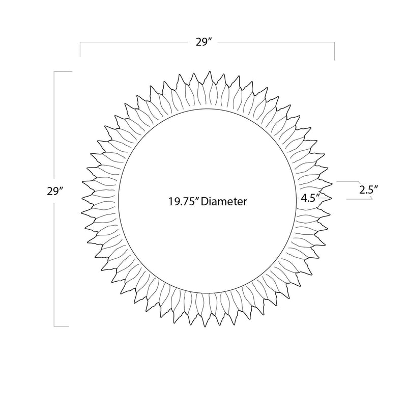 Sun Flower Mirror Small