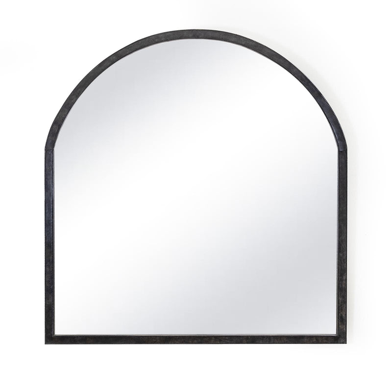 Knox Leather Mantle Mirror
