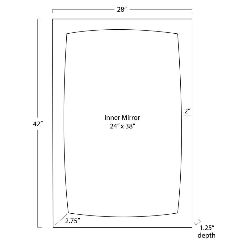 Estaban Leather Mirror Small